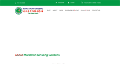 Desktop Screenshot of marathonginseng.com