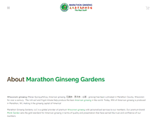Tablet Screenshot of marathonginseng.com